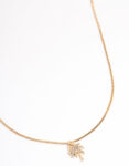Gold Palm Tree Necklace