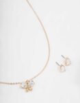 Gold Butterfly Jewellery Set