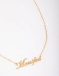 Gold Plated Manifest Necklace