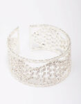 Silver Thick Wrist Cuff